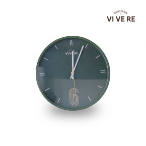 WALL CLOCK BIA GREEN 30CM