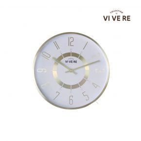 WALL CLOCK PALLAS WHITE GOLD 30CM