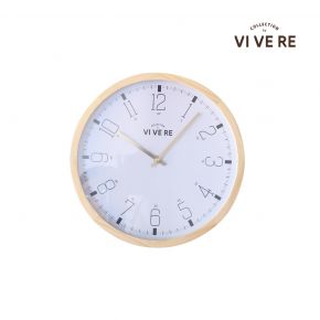 WALL CLOCK DIKE WHITE CREAM 30CM