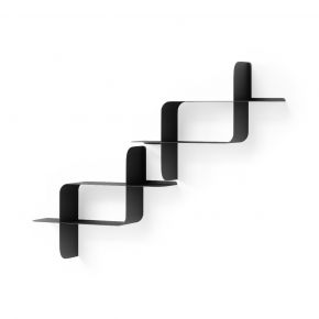 UMBRA RACK MONTAGE SHELF SET OF 2 VIUM BLACK 61X15X46CM