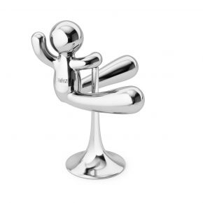 UMBRA WINE OPENER RODEO BUDDY VIUM SILVER 10X16CM