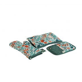 VIVERE x CASA DAILY - GLOVES & POT HOLDER VEGETABLE GREEN CSG