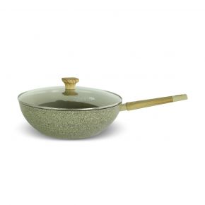 VIVERE x STEIN - PAN WOK GRANITE 1 HANDLE GRAY CSG