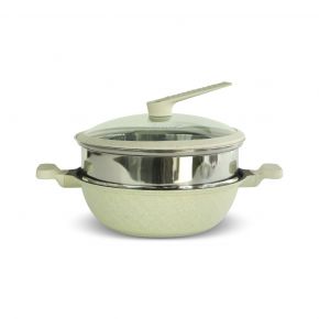 VIVERE x STEIN - PAN PLATINUM PRESSURE WOK 32CM BROWN CSG