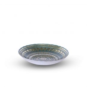 DECO BOWL HOYA MEDIUM GLASS GREEN D28X5CM