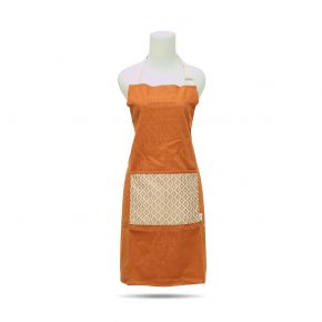 VIVERE x CASA DAILY - APRON RHOMBIC TERRACOTTA CSG