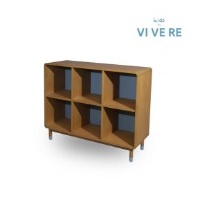 STUB BOOKCASE BLUE 3X2