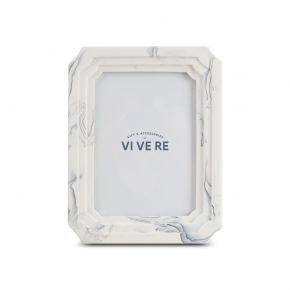 PHOTO FRAME DECO MARBLE WHITE 5X7INCH