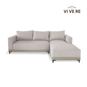 EMMA SOFA L SHAPE LEFT GREY KHAKI