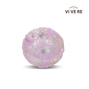 DECO BOWL RIMSHA S GLASS PINK GOLD D20X4.5CM