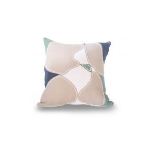 CUSHION COVER SHIN ABSTRCT GRAY BLUE 45X45CM