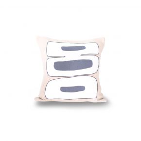 CUSHION COVER SHIN THREE RECTANGEL GRAY WHITE 45X45CM