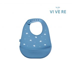 KIDS BIB SILICONE MUVI BLUE CSG