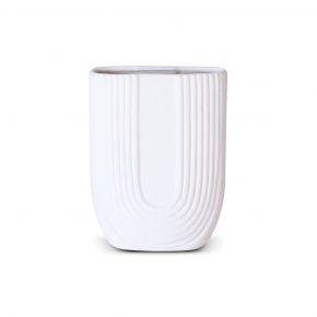 VASE DECO KANO LARGE WHITE 23X8X30CM