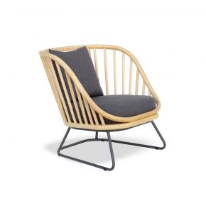 ALTONA LOUNGE CHAIR WITH METAL LEG