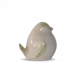 OBJECT DECO BIRD IKUMI CREAM GRAY 8X6.5X8CM