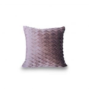 CUSHION COVER WAVE PLAIN LIGHT BROWN 45X45CM