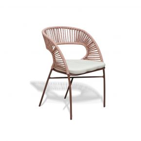 CORDA ARMCHAIR - TERRACOTA CREAM