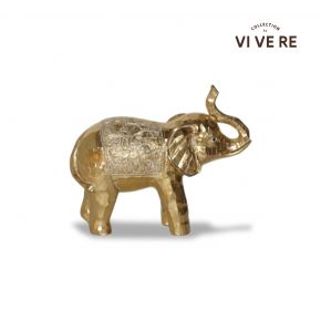 OBJECT DECO ELEPHANT GOLD 26.3X11X21CM