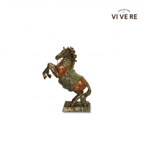 OBJECT DECO FLYHORSE LEFT DARK GOLD 24X10X32.5CM