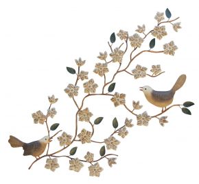 WALL DECO BIRDS ON BRANCHES 126X110CM