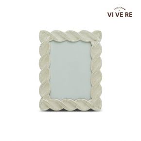 PHOTO FRAME DECO CLARA WHITE GOLD 5X7INCH