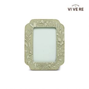 PHOTO FRAME DECO DARCY LEAVES GRAY BROWN 4X6INCH