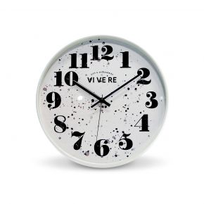 WALL CLOCK CHUBU WHITE BLACK D30CM