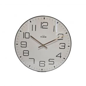 WALL CLOCK KAYO WHITE D40CM