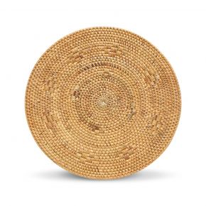 PLACEMAT ROUND RATTAN NATURAL D35CM