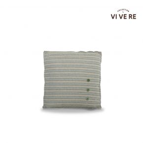 CUSHION VIVIAN STRIPE WITH INSERT LIGHT GRAY 43X43CM