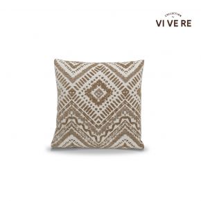 CUSHION SHAZ ETHNIC WITH INSERT BROWN 45X45CM
