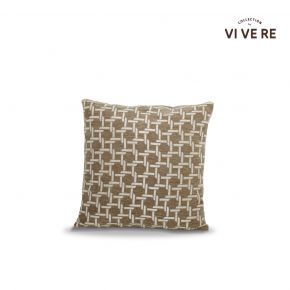 CUSHION SHAZ HEXA WITH INSERT BROWN 45X45CM