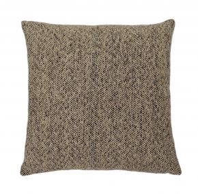 CUSHION COVER PRISHA WITH INSERT DARK BROWN 45X45CM