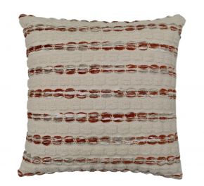 CUSHION COVER CHODE WITH INSERT IVORY TERACCOTA 45X45CM