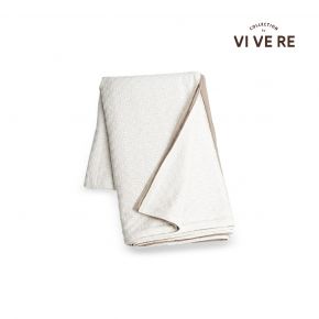 THROW ELVIRA CREAM BROWN 130X170CM