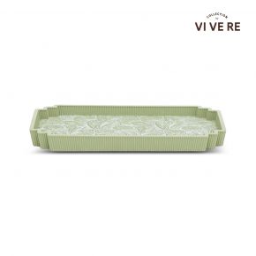 JEWL DISH LILOU PATTERN GREEN 30X18.5X2.5CM