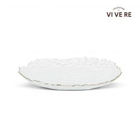DECO PLATE CLAUDE GOLD EDGE CLEAR D33.5X3