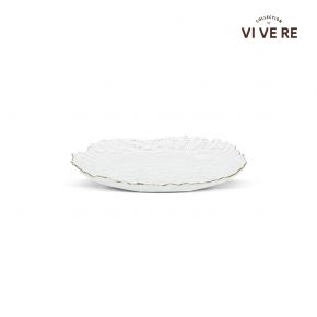 DECO PLATE CLAUDE GOLD EDGE CLEAR D27X3CM