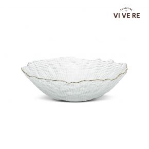 DECO BOWL CLAUDE GOLD EDGE CLE D15.5X5CM