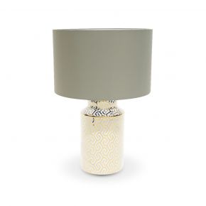 TABLE LAMP GINELA GOLD WHITE