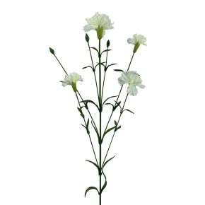 FLOWER CARNATION SPRAY WHITE 72CM