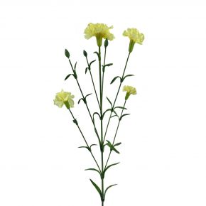 FLOWER CARNATION SPRAY YELLOW 72CM