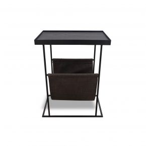GIA SIDE TABLE WITH MAGAZINE RACK
