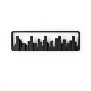 UMBRA WALL HANGER SKYLINE MULTI VIUM BLACK 50X15CM