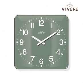 WALL CLOCK SORA SQUARE GREEN