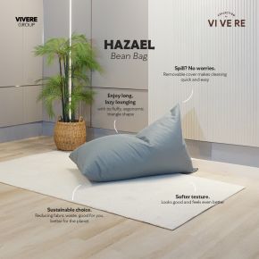 BEAN BAG HAZAEL163 GRAY 70X120X70CM