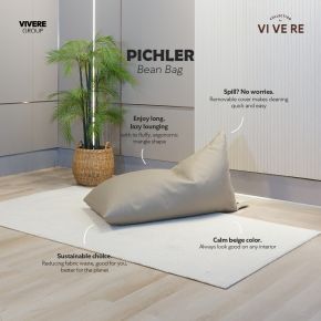 BEAN BAG PICHLER160 GRAY BROWN 70X120X70 CM