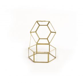 VIVERE x BOHEME - JEWL BOX TERRARING CLEAR GOLD D15X10 CSG