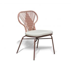 KALANI SIDECHAIR - TERRACOTA CREAM